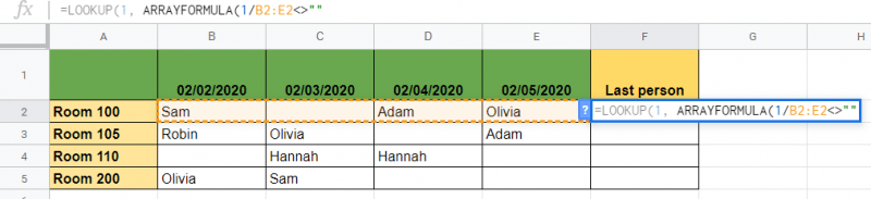 How To Find Last Value In Each Row In Google Sheets Solved 