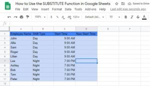 How to Use the SUBSTITUTE Function in Google Sheets: Step-By-Step