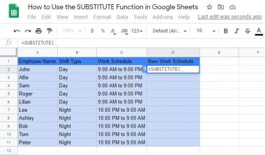 How to Use the SUBSTITUTE Function in Google Sheets: Step-By-Step