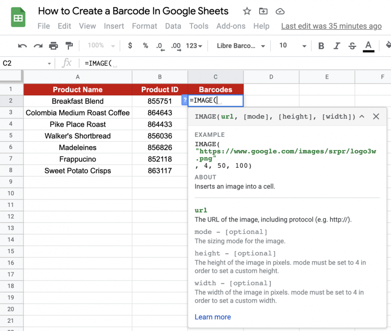 How To Create Barcode In Google Sheets Step By Step Sheetaki