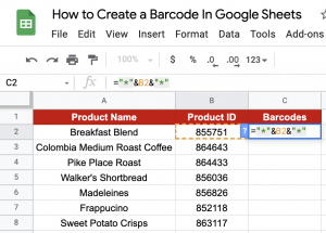 How to Create Barcode in Google Sheets: Step-By-Step - Sheetaki