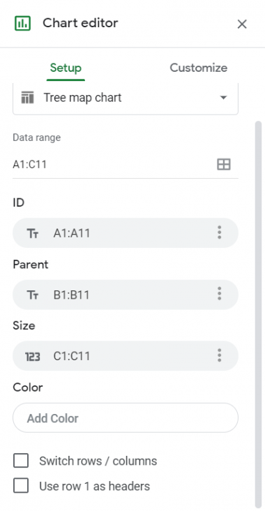How to Create a Tree Map Chart in Google Sheets - Sheetaki