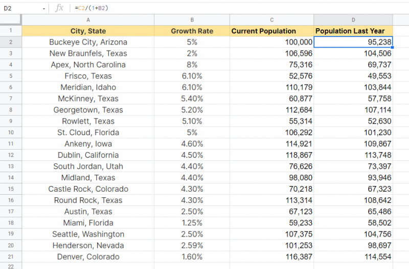 How To Calculate Reverse Percentages In Google Sheets Sheetaki