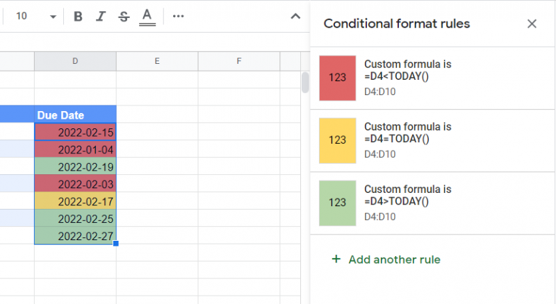 How to Highlight Expiration and Due Dates in Google Sheets - Sheetaki