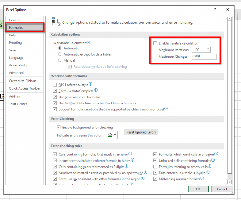 How to Find Circular References in Excel Sheetaki