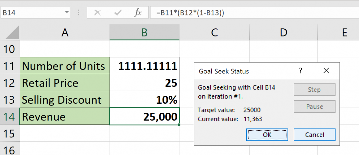 How to Use Goal Seek in Excel Sheetaki