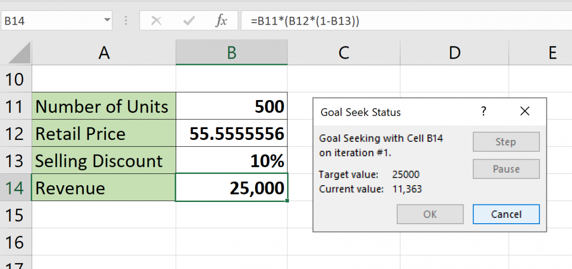 How to Use Goal Seek in Excel Sheetaki