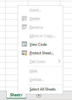 unlock grayed out menus in Excel
