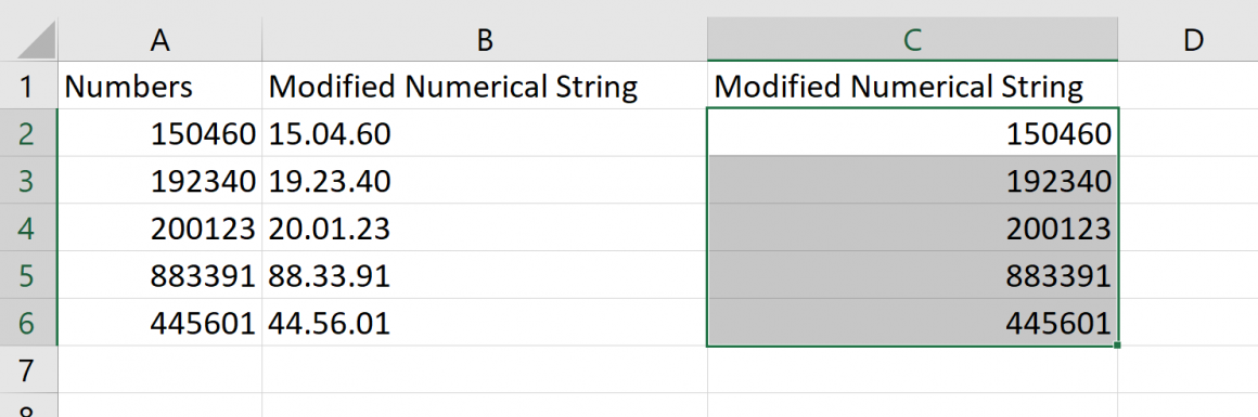 How To Insert A Dot Between Numbers In Excel Sheetaki