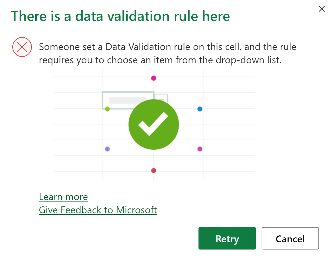 data validation rule