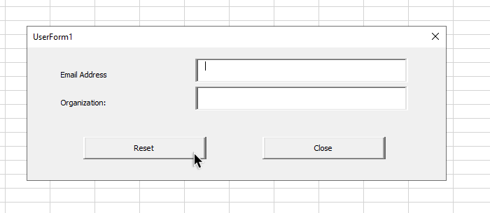 setfocus in Excel in script associated with Reset button