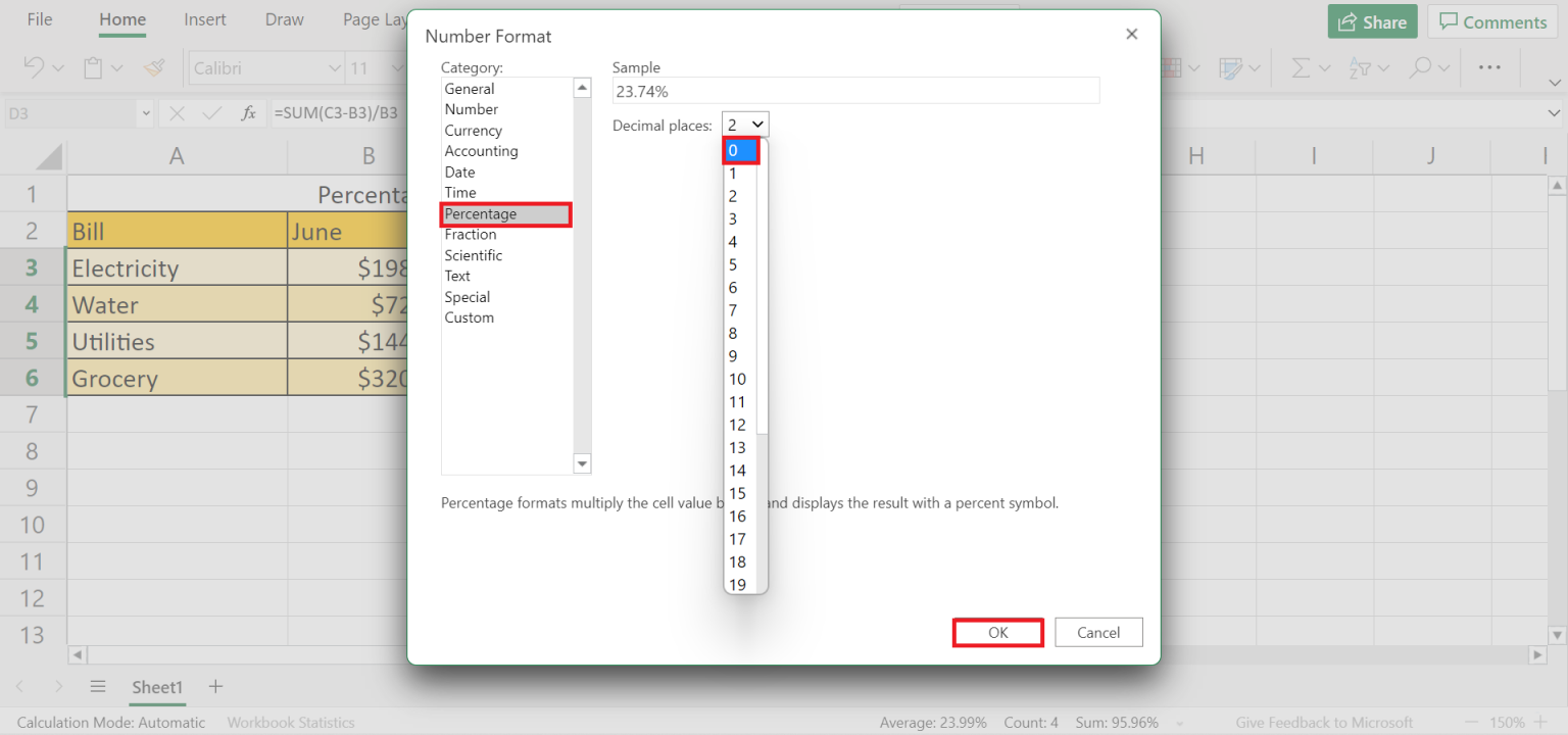 How to Calculate Percentage Increase in Excel - Sheetaki