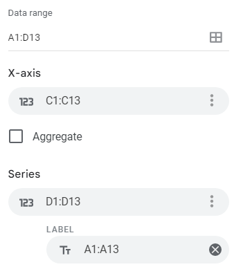 select range with month name