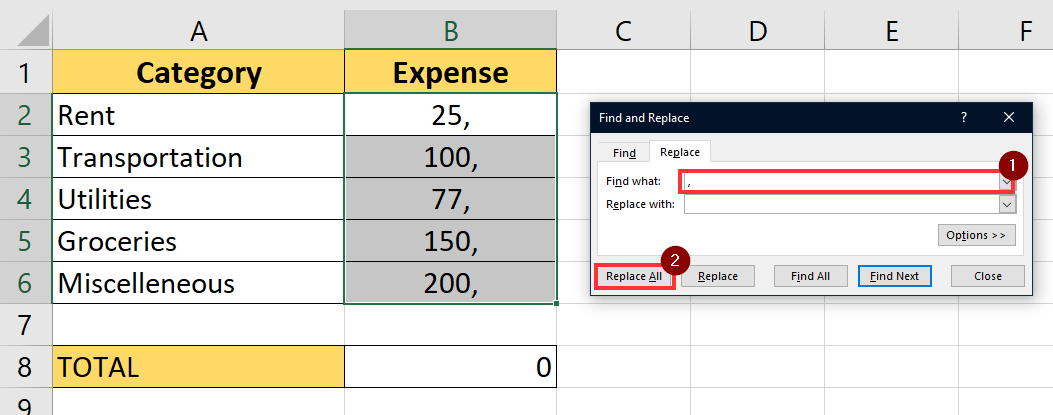 Microsoft Excel Sum Not Working