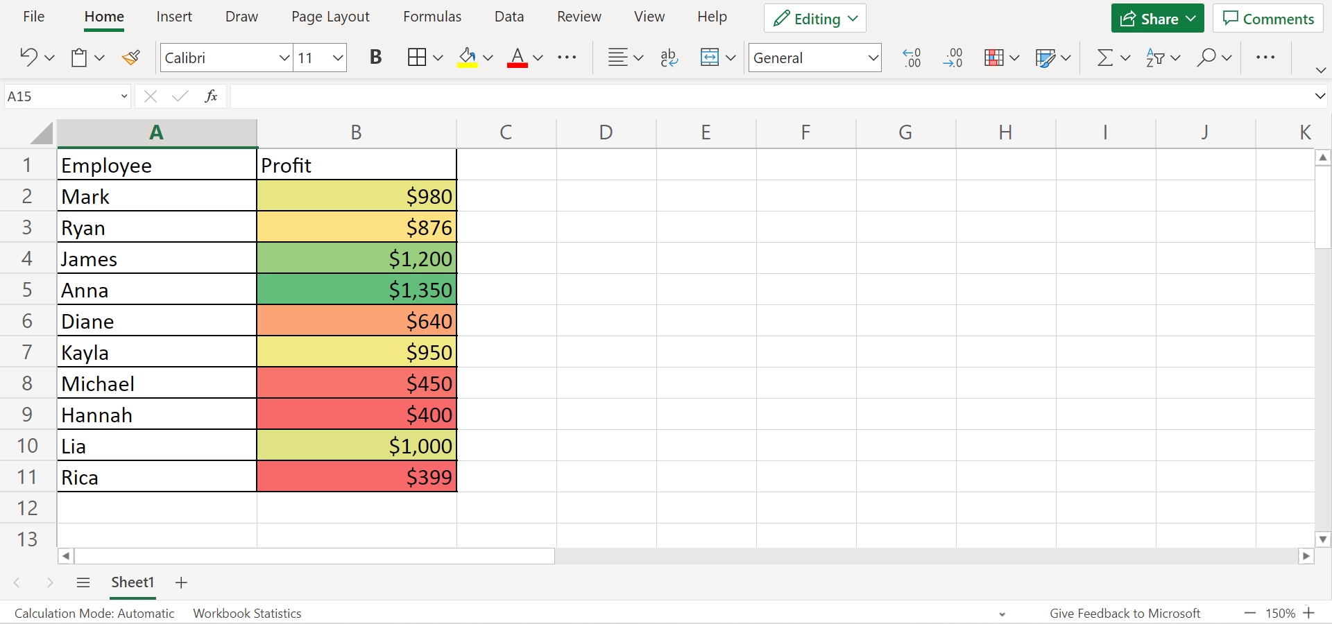 Apply Different Types of Conditional Formatting in Excel