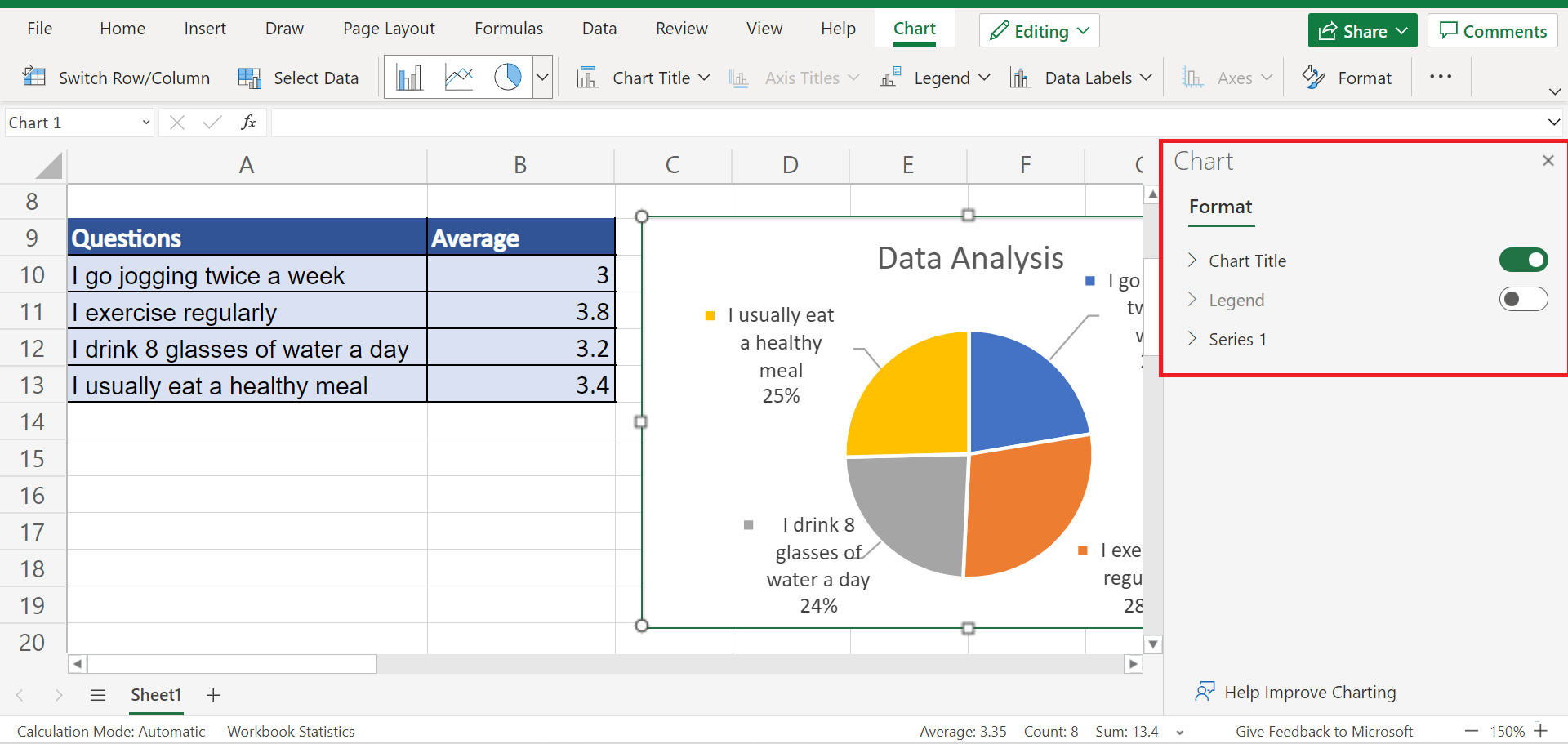 Analyze Quantitative Data in Excel