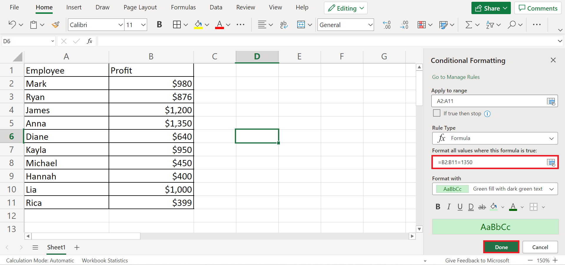 Apply Different Types of Conditional Formatting in Excel