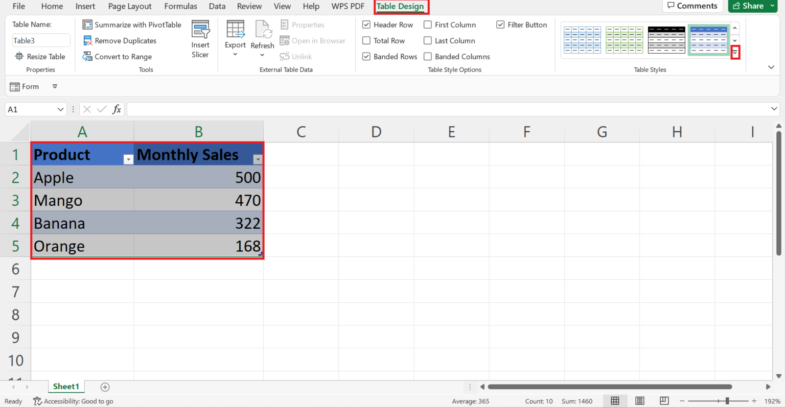 How to Remove Table Formatting in Excel Sheetaki