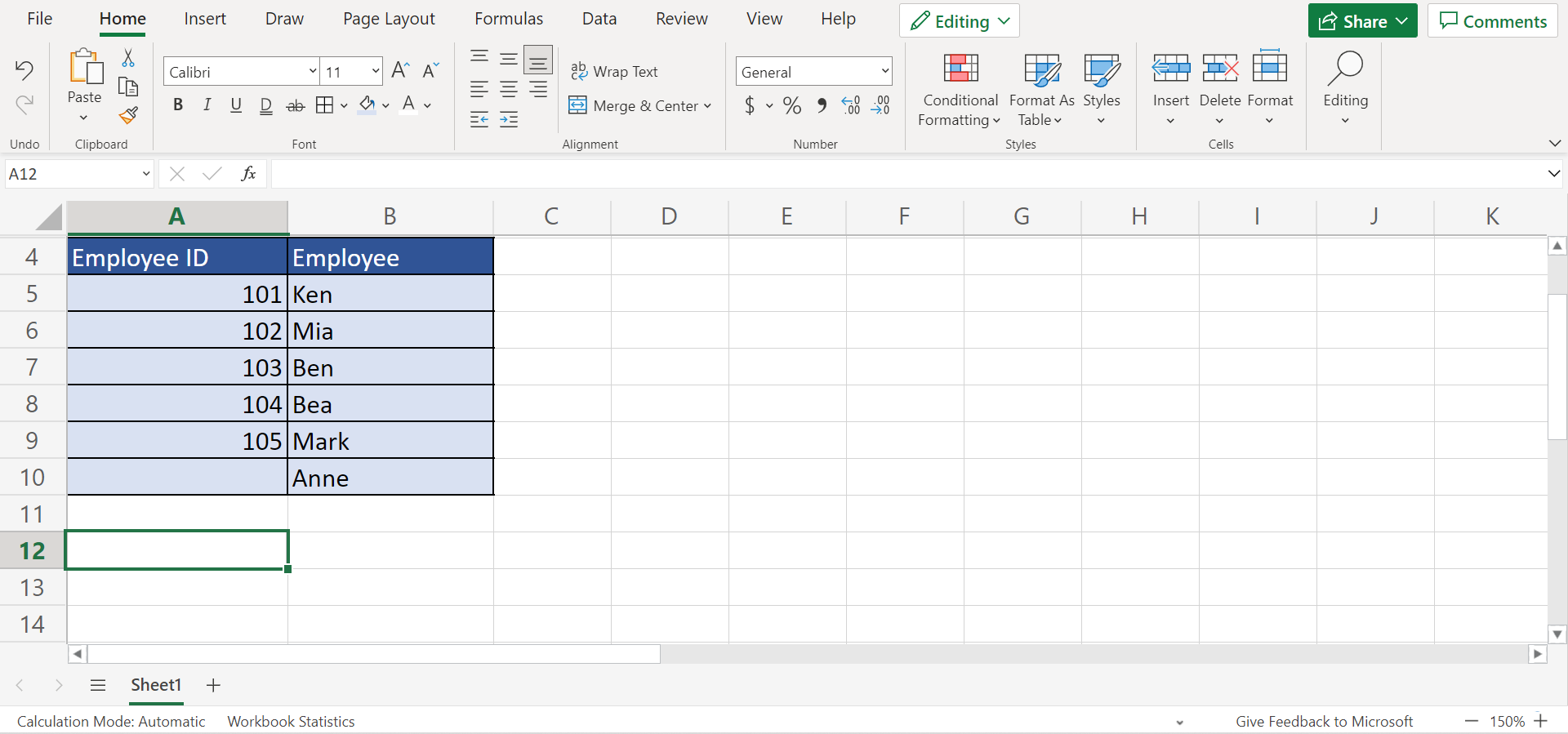 Prevent Duplicate Entries in Excel