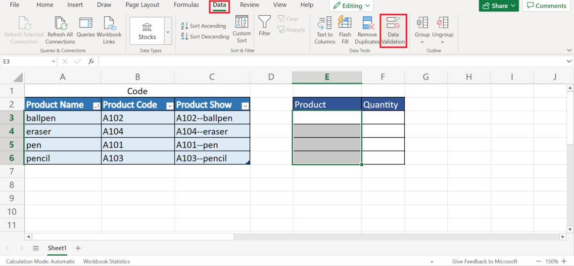 How to Do Product Codes in Excel - Sheetaki