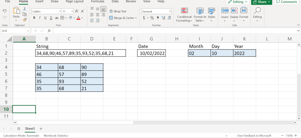 How to Use TEXTSPLIT Function in Excel - Sheetaki