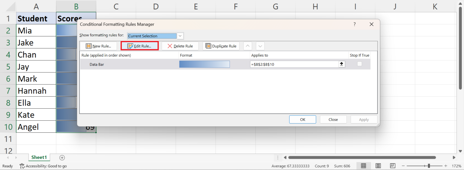 How to Add and Customize Data Bars in Excel Sheetaki