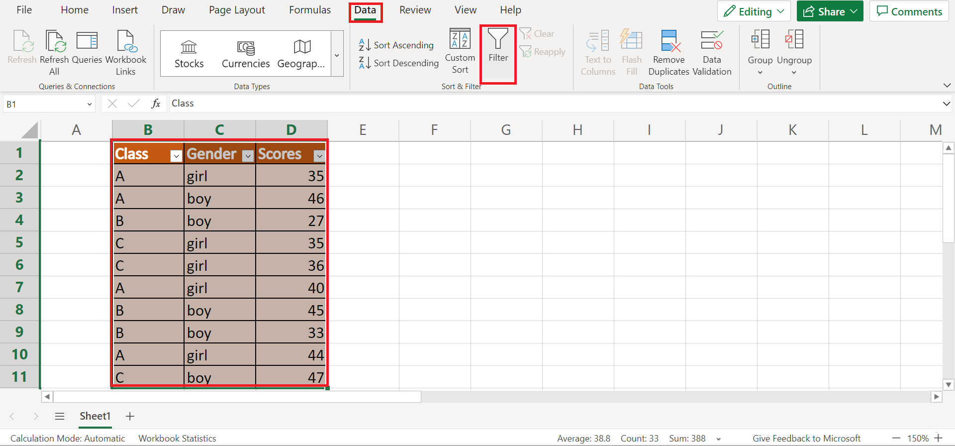 Use SUBTOTAL with SUMIF in Excel