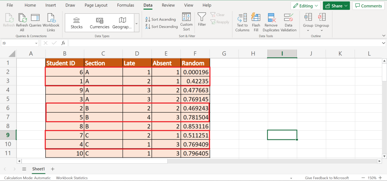 How to Perform Stratified Sampling in Excel Sheetaki
