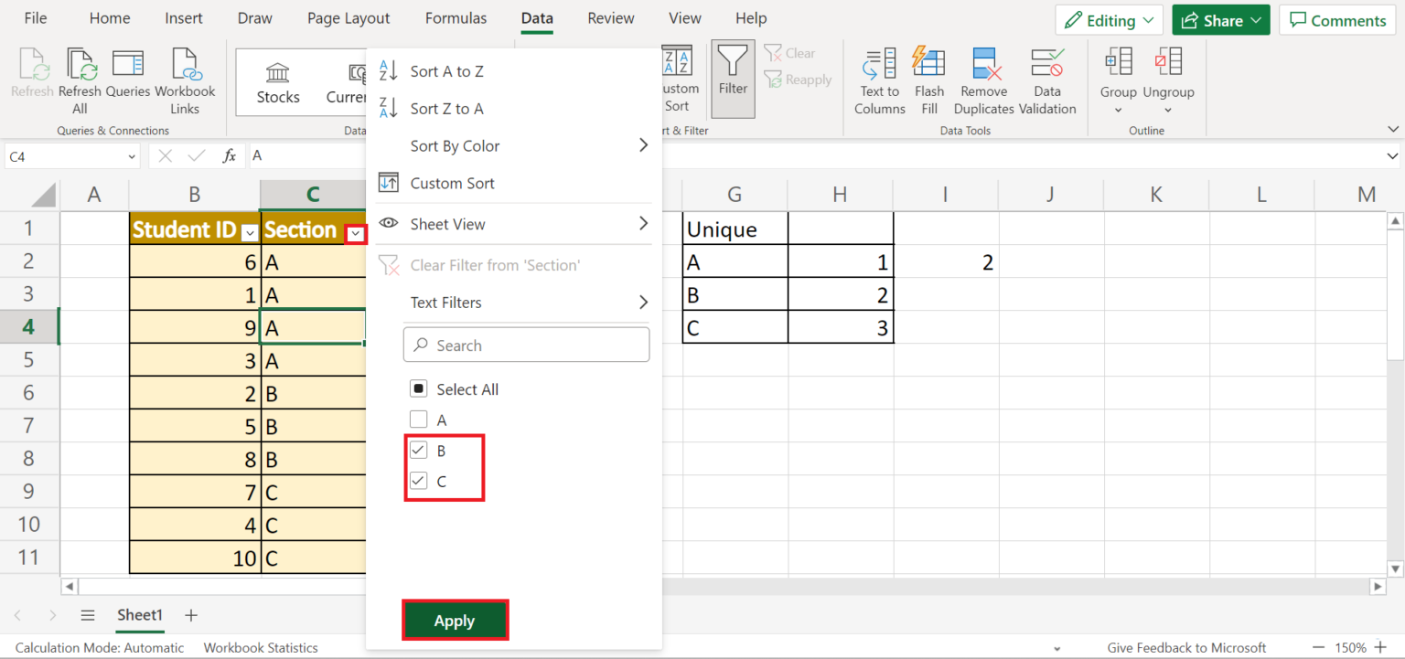 How to Perform Cluster Sampling in Excel - Sheetaki