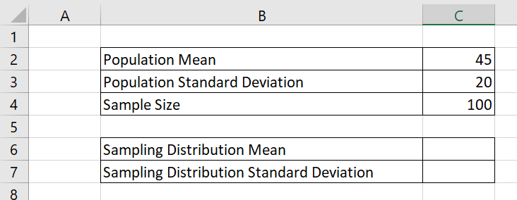 central limit theorem in Excel can help us find properties of the sampling distribution