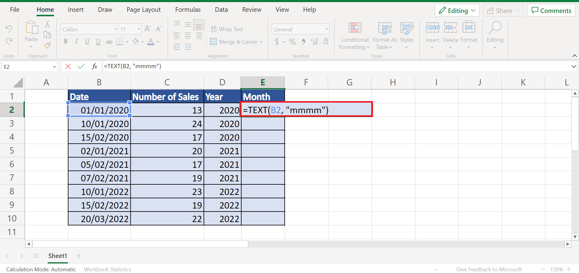 Group by Month and Year in Pivot Table in Excel
