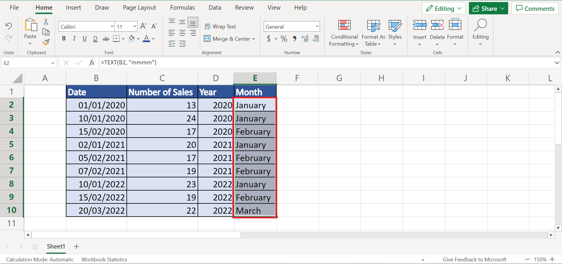 Group by Month and Year in Pivot Table in Excel