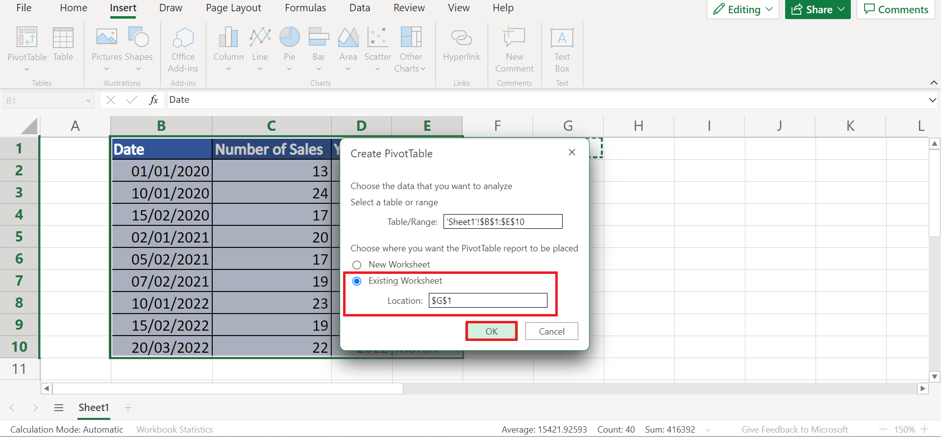 Group by Month and Year in Pivot Table in Excel