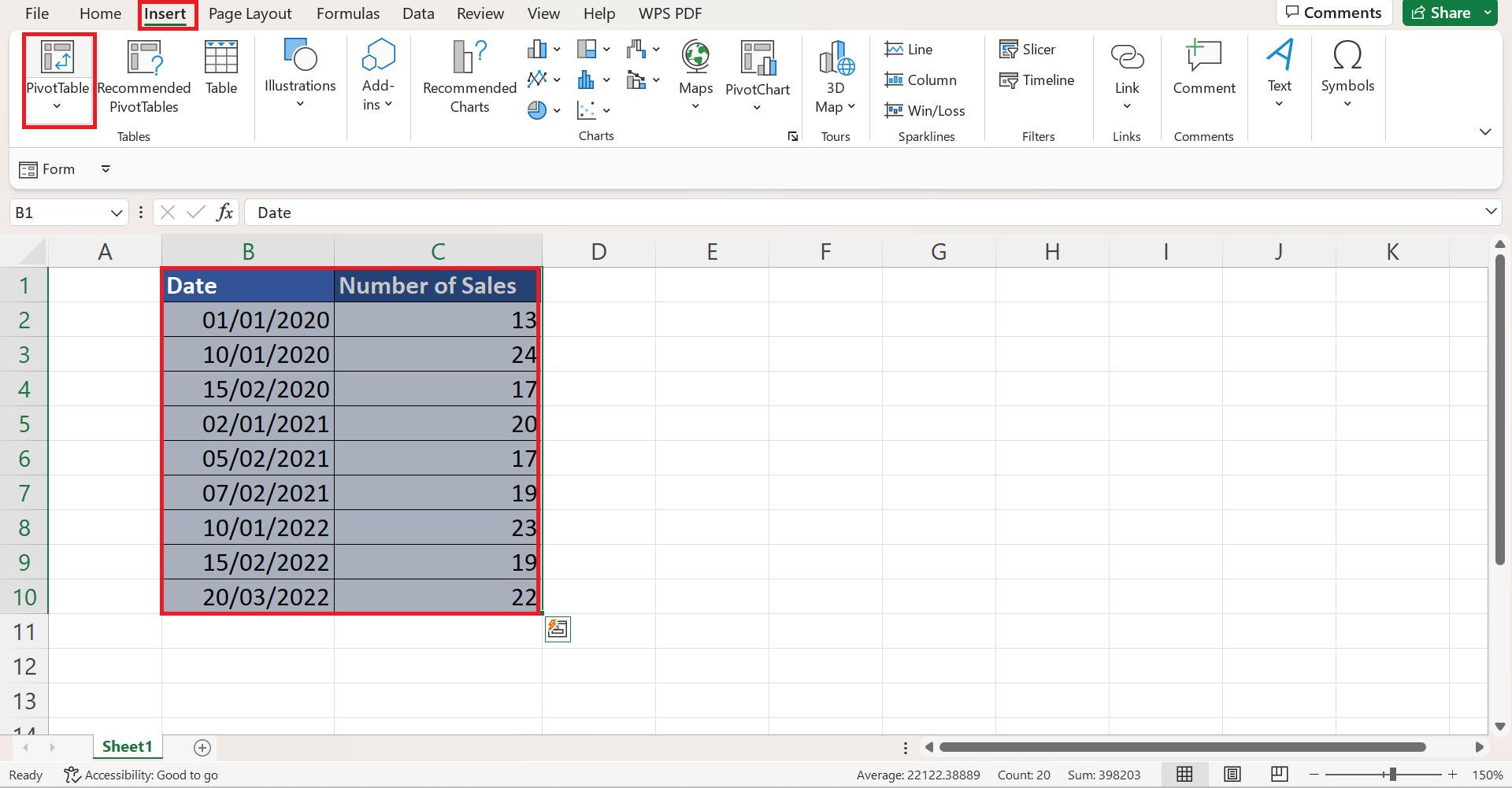 Group by Month and Year in Pivot Table in Excel