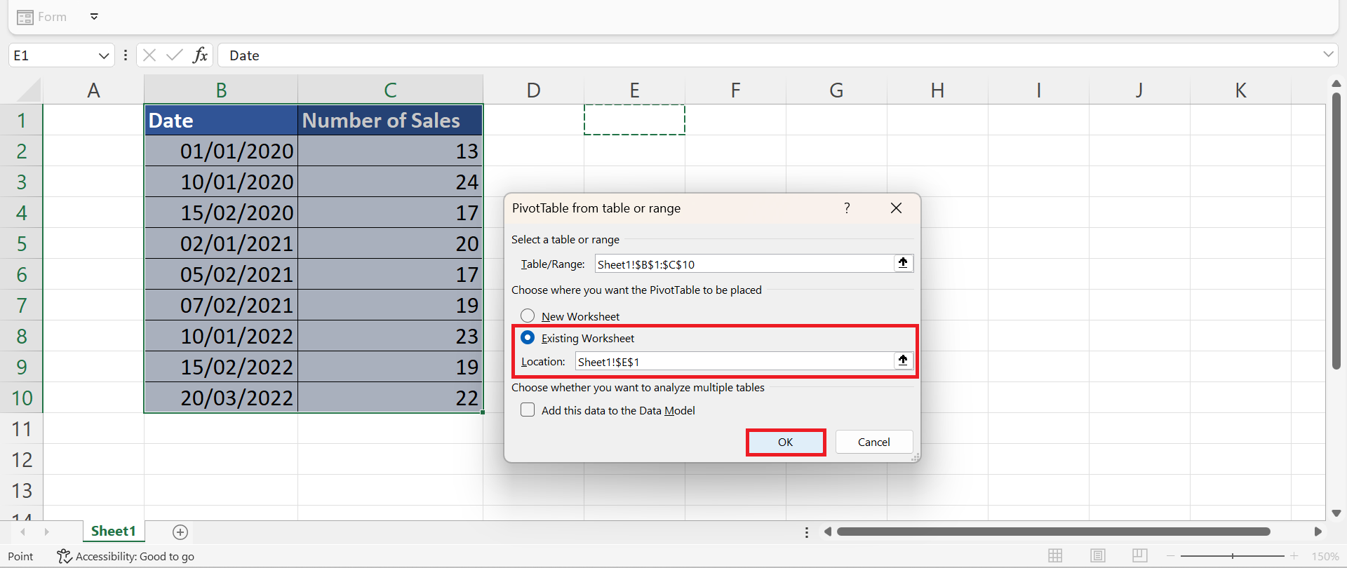 Group by Month and Year in Pivot Table in Excel
