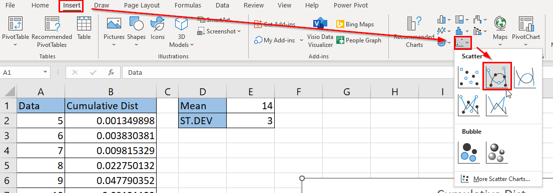 How To Plot A Cdf In Excel Sheetaki 6755