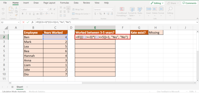 How to Use an IF Function with Range of Values in Excel