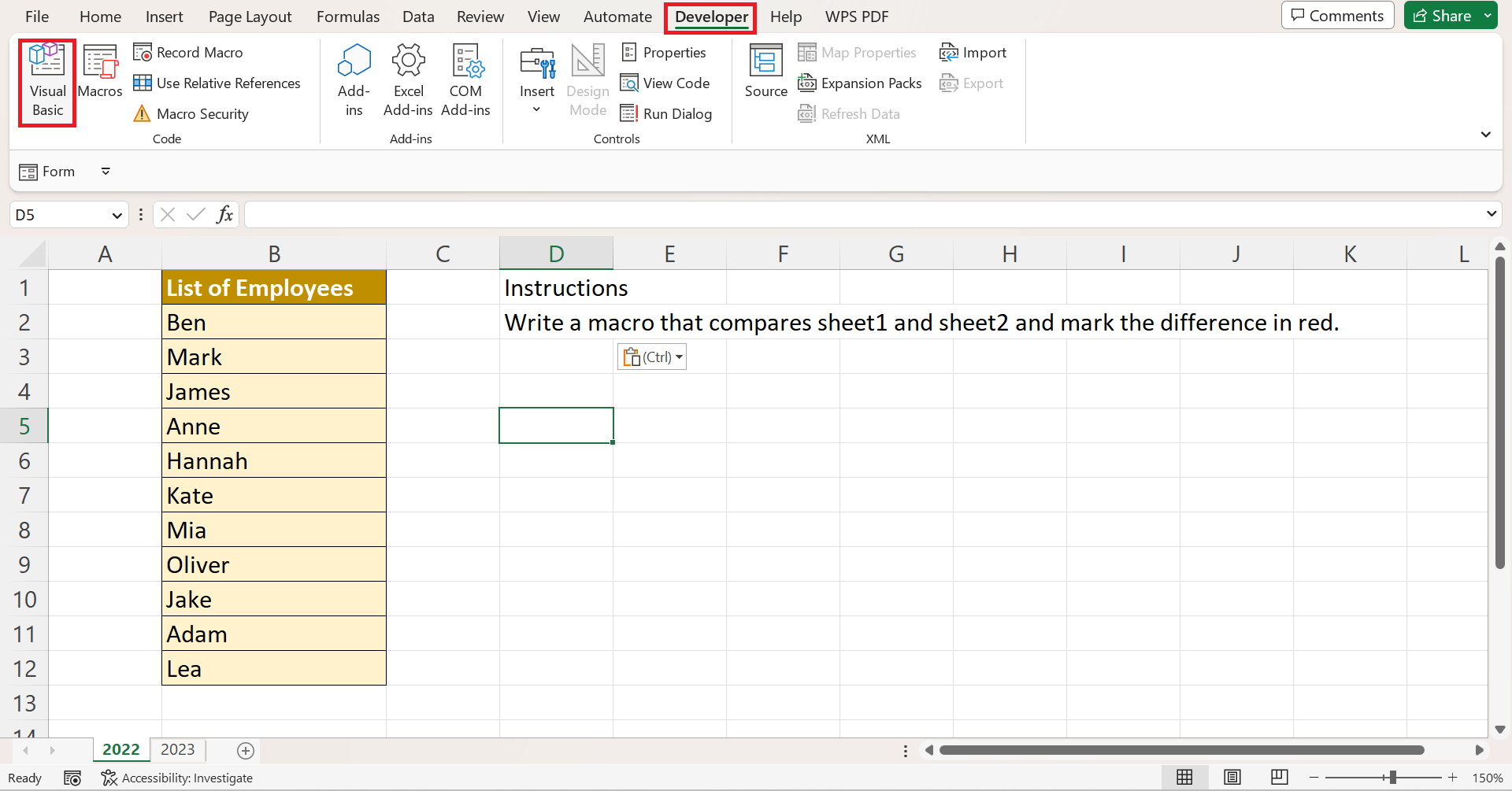 Create Macros Using ChatGPT in Excel