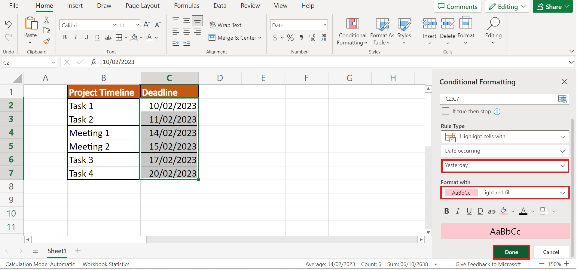 How to Do Conditional Formatting Based on Date in Excel
