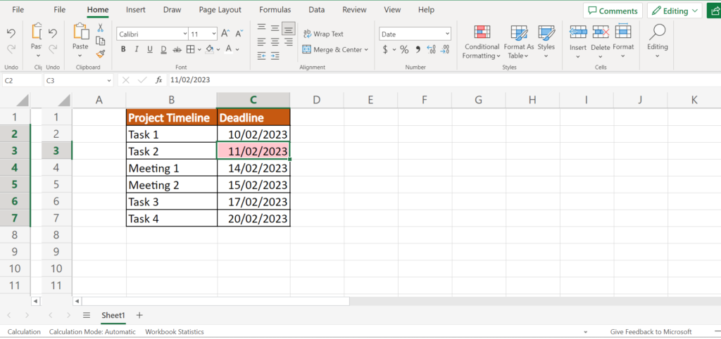 How to Do Conditional Formatting Based on Date in Excel