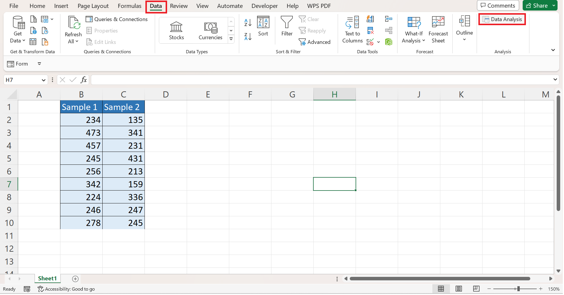 Calculate Standard Error in Excel