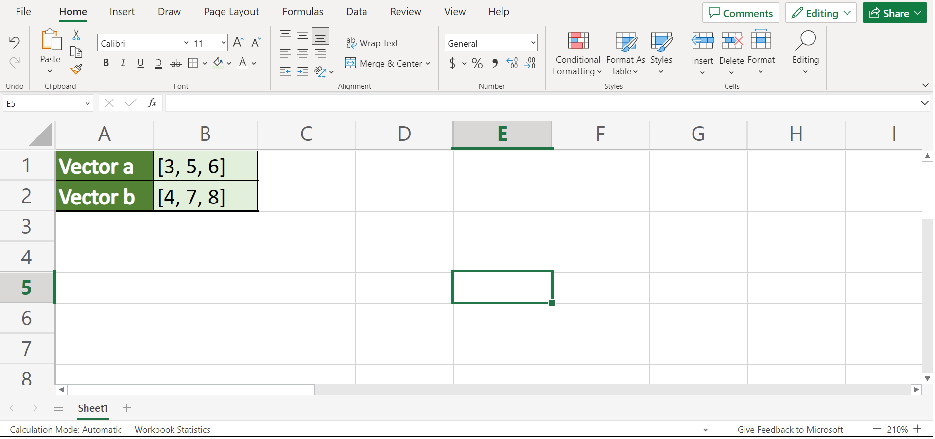 Initial dataset