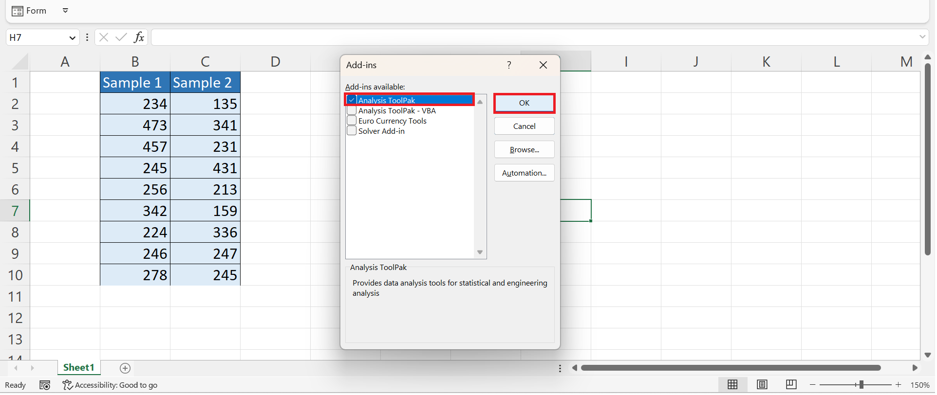 Data Binning in Excel