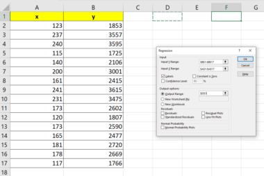 How To Calculate Standard Error Of Regression In Excel - Sheetaki