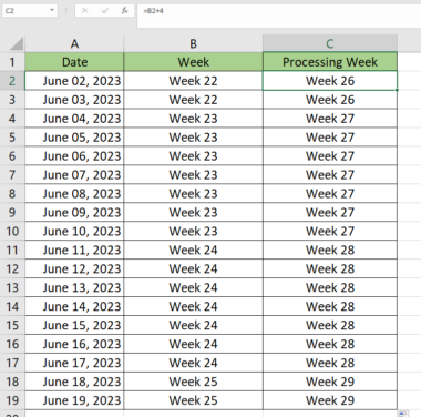 How to Add Text Prefix with Custom Format in Excel