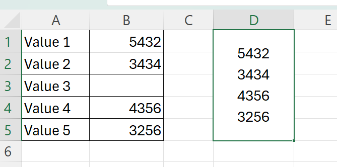 remove char(10) blank using TEXTJOIN formula