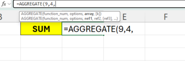How to Use the AGGREGATE Function in Excel - Sheetaki